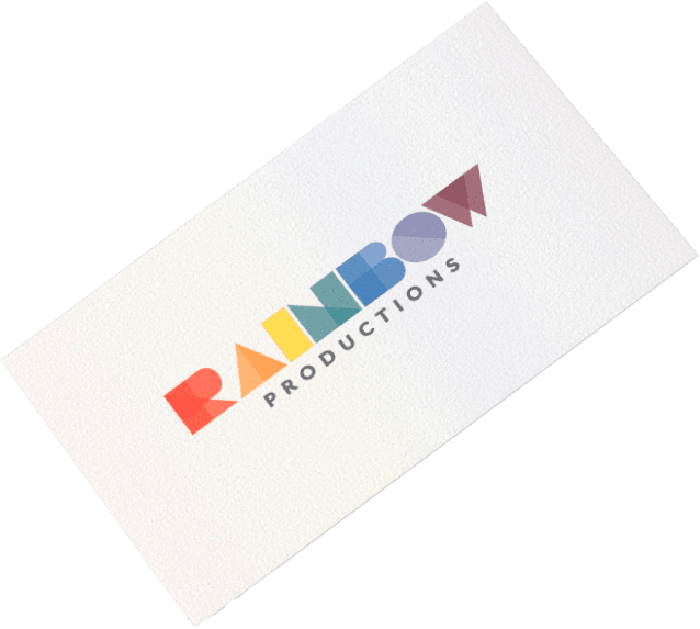 Rainbow Productions Business Card Design